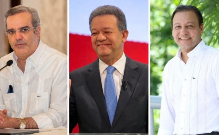 Luis Abinader, Leonel Fernández y Abel Martínez