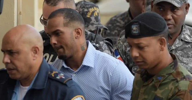 Wander-Franco-mientras-era-llevado-este-viernes-al-palacio-de-justicia-de-Puerto-Plata