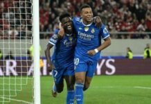 Mbappé marca cuatro goles y rescata al Real Madrid en vibrante triunfo 4-3 sobre el Olympiacos