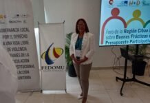 Milagros Peña representa al senador Ney Rodríguez en Foro Regional sobre Buenas Prácticas de Presupuesto Participativo Municipal en Dajabón