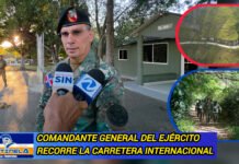 VIDEO: Comandante General del Ejército recorre la carretera internacional