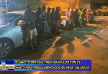 VIDEO: Ejército retiene tres vehículos con 29 haitianos indocumentados en Mao, Valverde