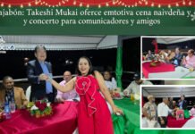 Dajabón: Takeshi Mukai ofrece emotiva cena navideña y concierto para comunicadores y amigos