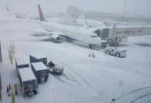 Tormenta de nieve obliga a suspender vuelos en aeropuertos de Nueva York