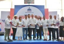 El presidente Luis Abinader entregó obras deportivas en Dajabón