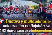 VIDEO: Dajabón conmemora el 182 aniversario de la Independencia Nacional con solemnes actos patrióticos