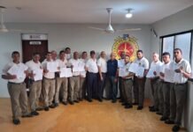 Bomberos de Mao reciben certificados tras culminar capacitaciones en Seguridad y Salud Ocupacional