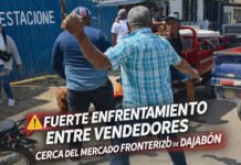 VIDEO: Fuerte enfrentamiento entre vendedores cerca del mercado fronterizo de Dajabón