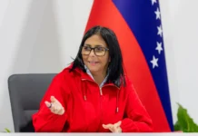 Delcy Rodríguez le desea éxito a Venezuela en la final contra EE.UU. del Clásico Mundial