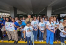 Fuerzas Armadas se unen por el autismo con caminata “Un Paseo Azul”