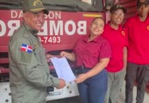 Empresario Takeshi Mukai realiza aporte para construcción en el Cuerpo de Bomberos de Dajabón