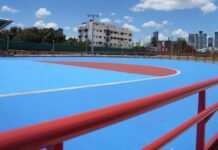 Alcaldía del Distrito Nacional construye cancha de patinaje